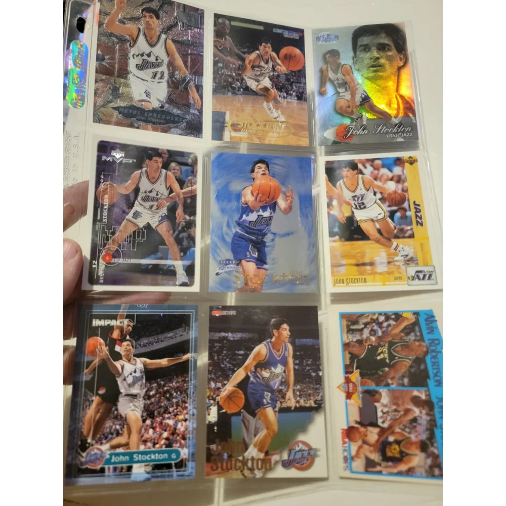 9 NBA Basketball Trading Cards John Stockton Utah Jazz Gonzaga Upper Deck